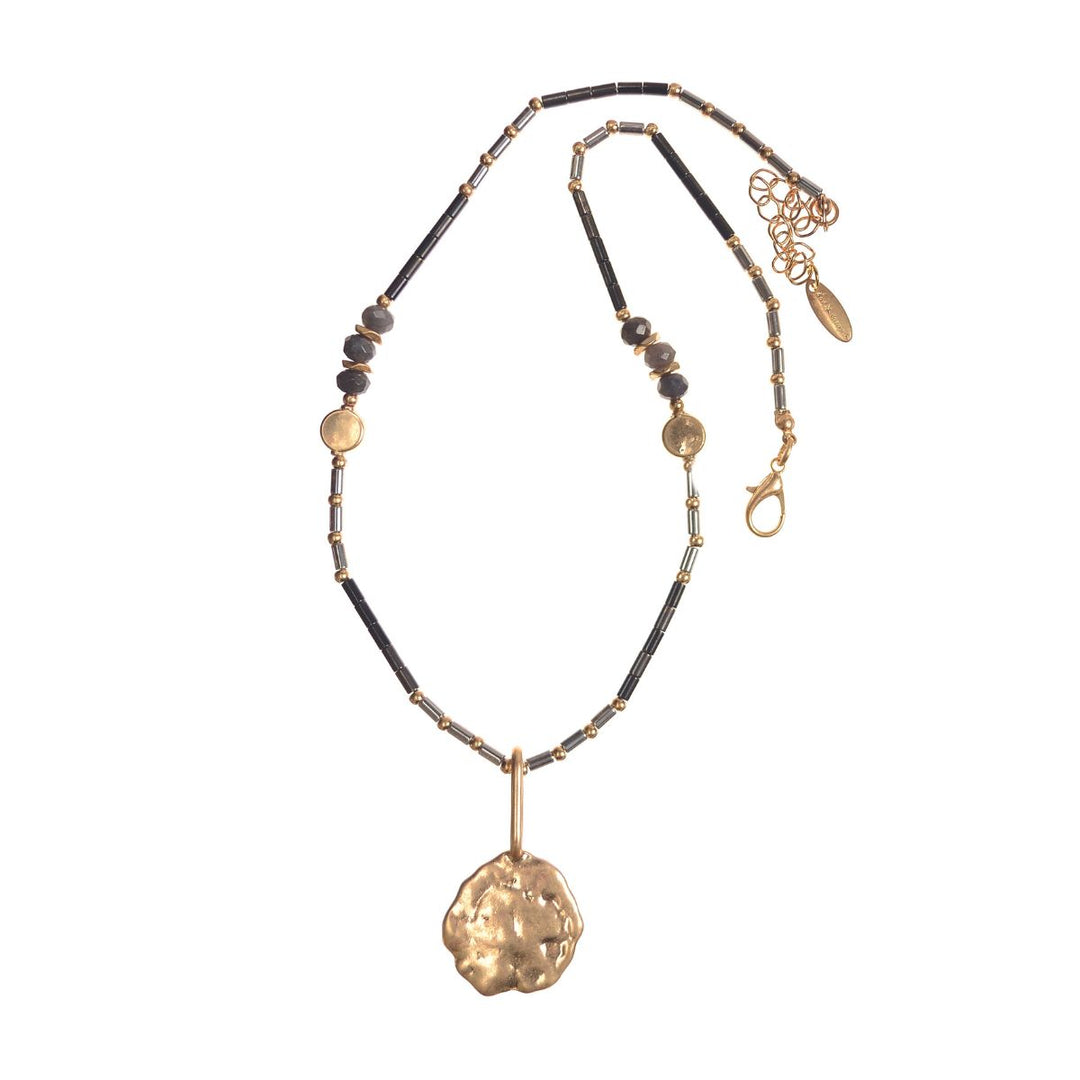 Antiquity Beads Short Gold Necklace - Sugarplum Boutique