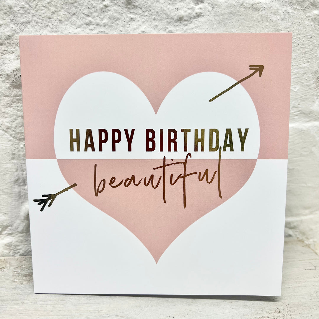 Happy Birthday Beautiful Greeting Card - Sugarplum Boutique