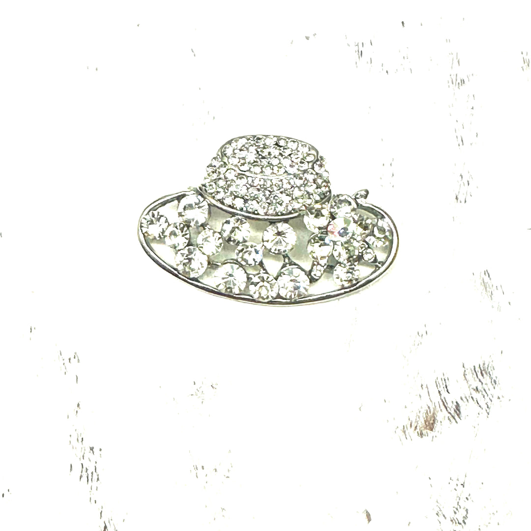 Diamante Hat Brooch - Sugarplum Boutique