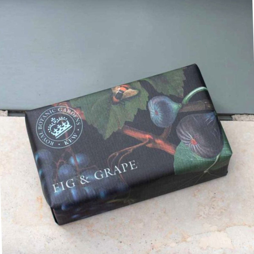 Kew Gardens Soap Bar Paper Wrapped Fig Grape - Sugarplum Boutique