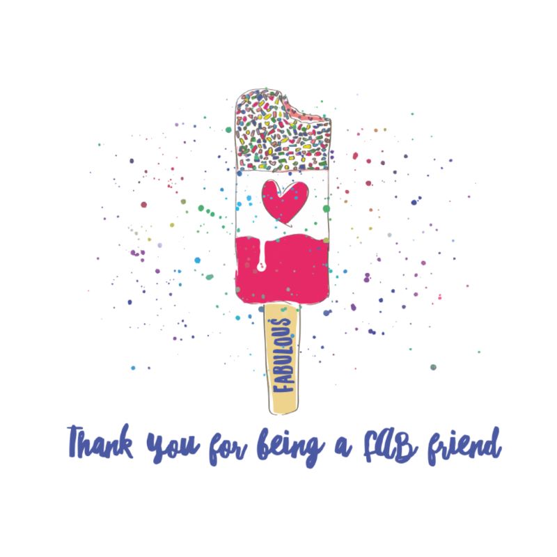 Thank You Fab Friend Greeting Card - Sugarplum Boutique