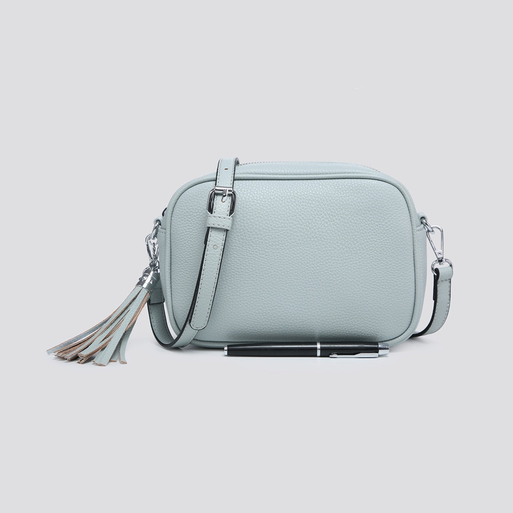Millie Cross Body Bag Silver Hardware Sage Green – Sugarplum