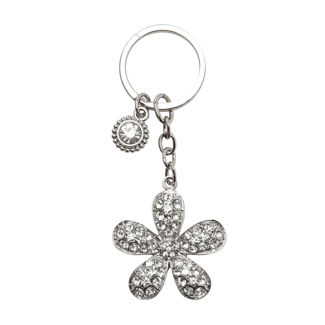 Sophia Classic Crystal Flower Keyring - Sugarplum Boutique