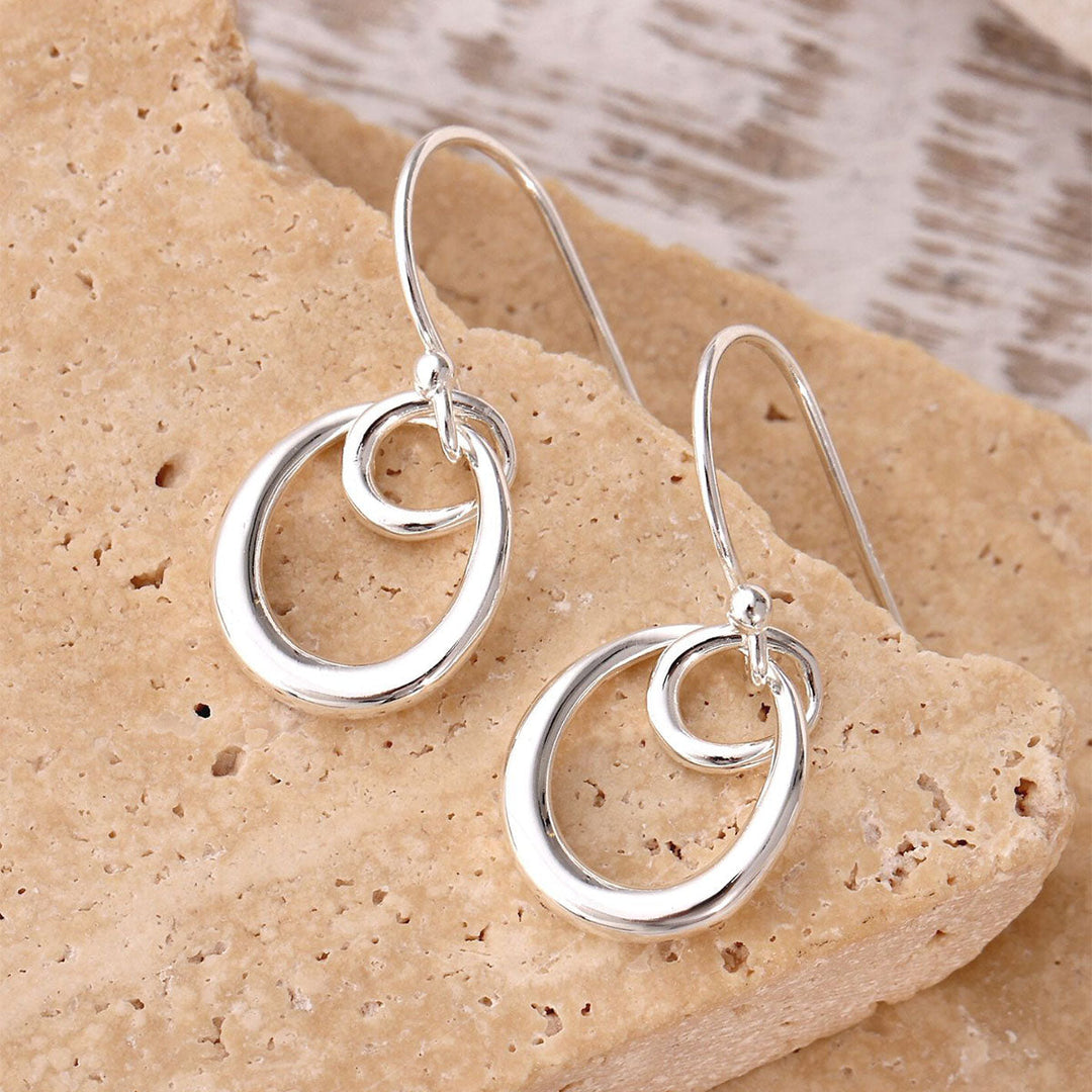 Zurich 925 sterling silver drop earrings at Sugarplum Boutique in Fleet