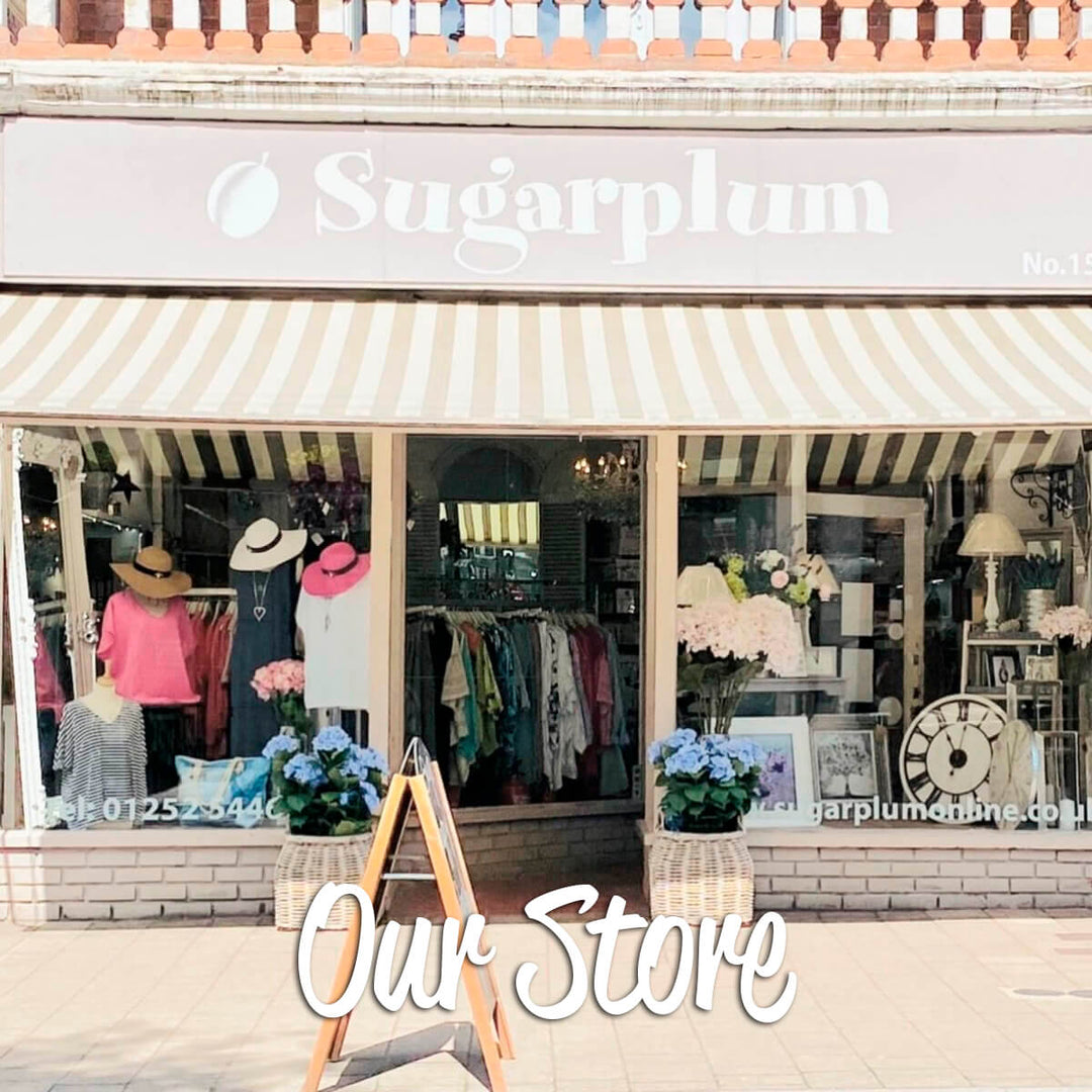 Sugarplum Boutique and Home shopfront on Fleet Road in Fleet, Hampshire