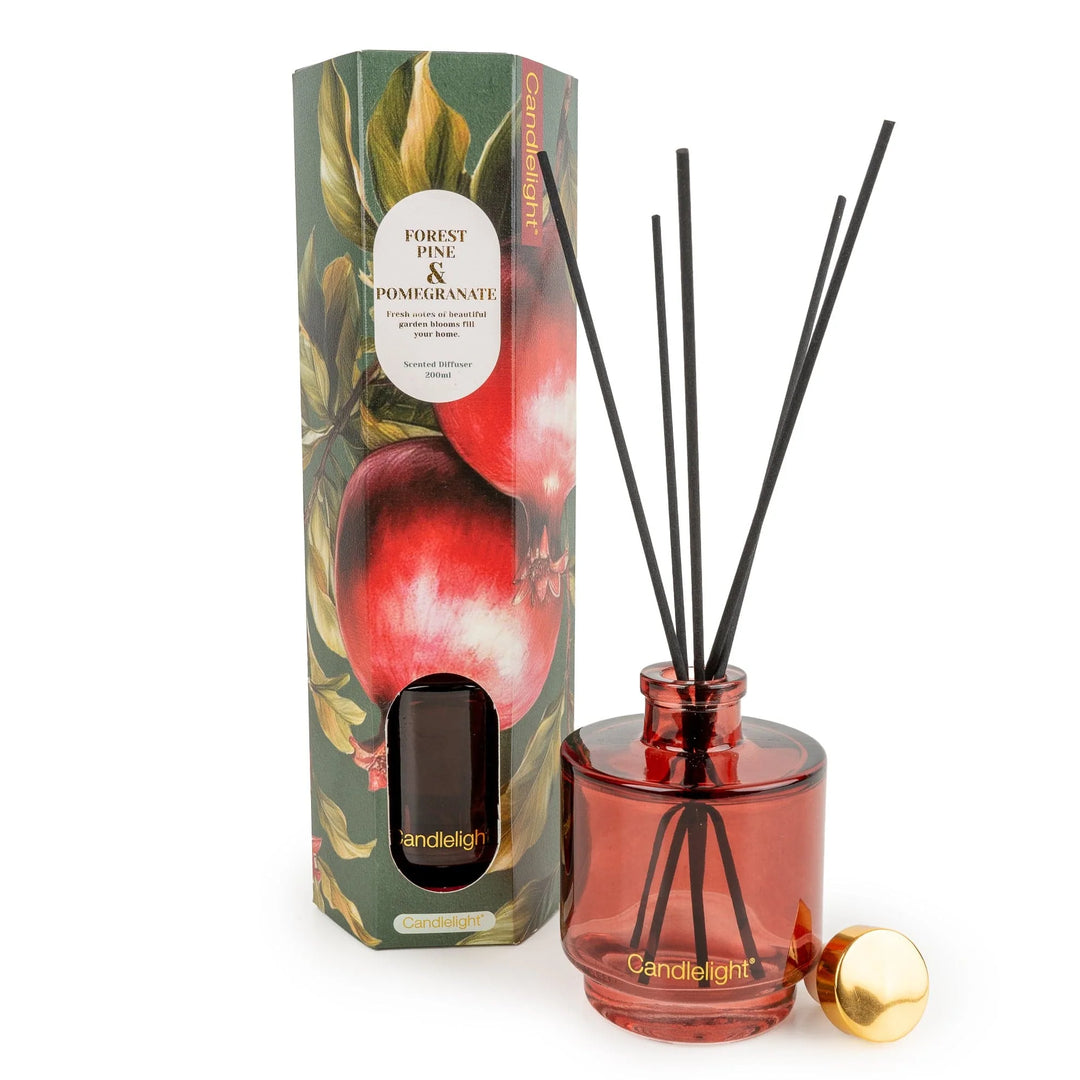 200ml Reed Diffuser - Forest Pine & Pomegranate -  Sugarplum Boutique