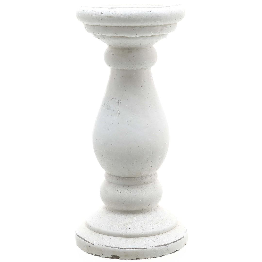 Small Matt White Ceramic Candle Holder - Sugarplum Boutique