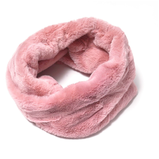 Fleet Faux Fur Snood Pink - Sugarplum Boutique