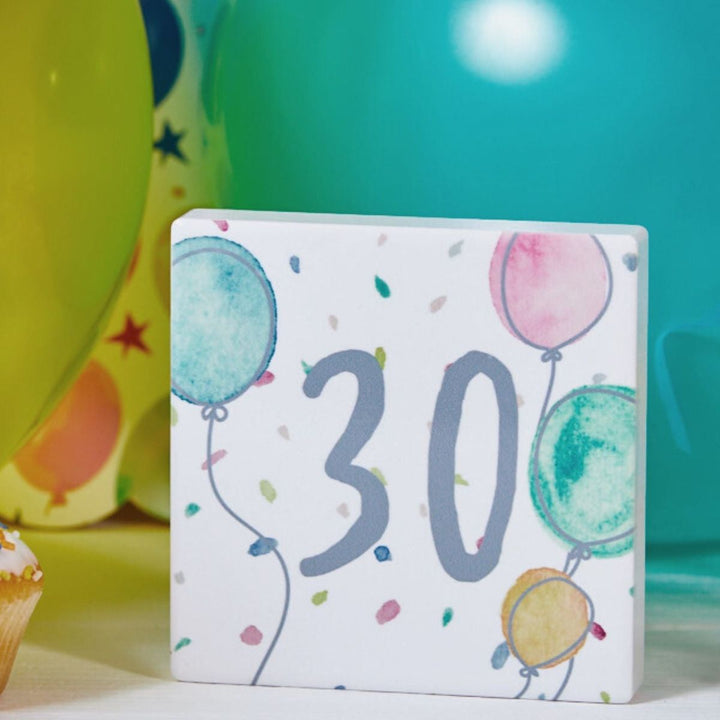 Age Birthday Block 30 - Sugarplum Boutique