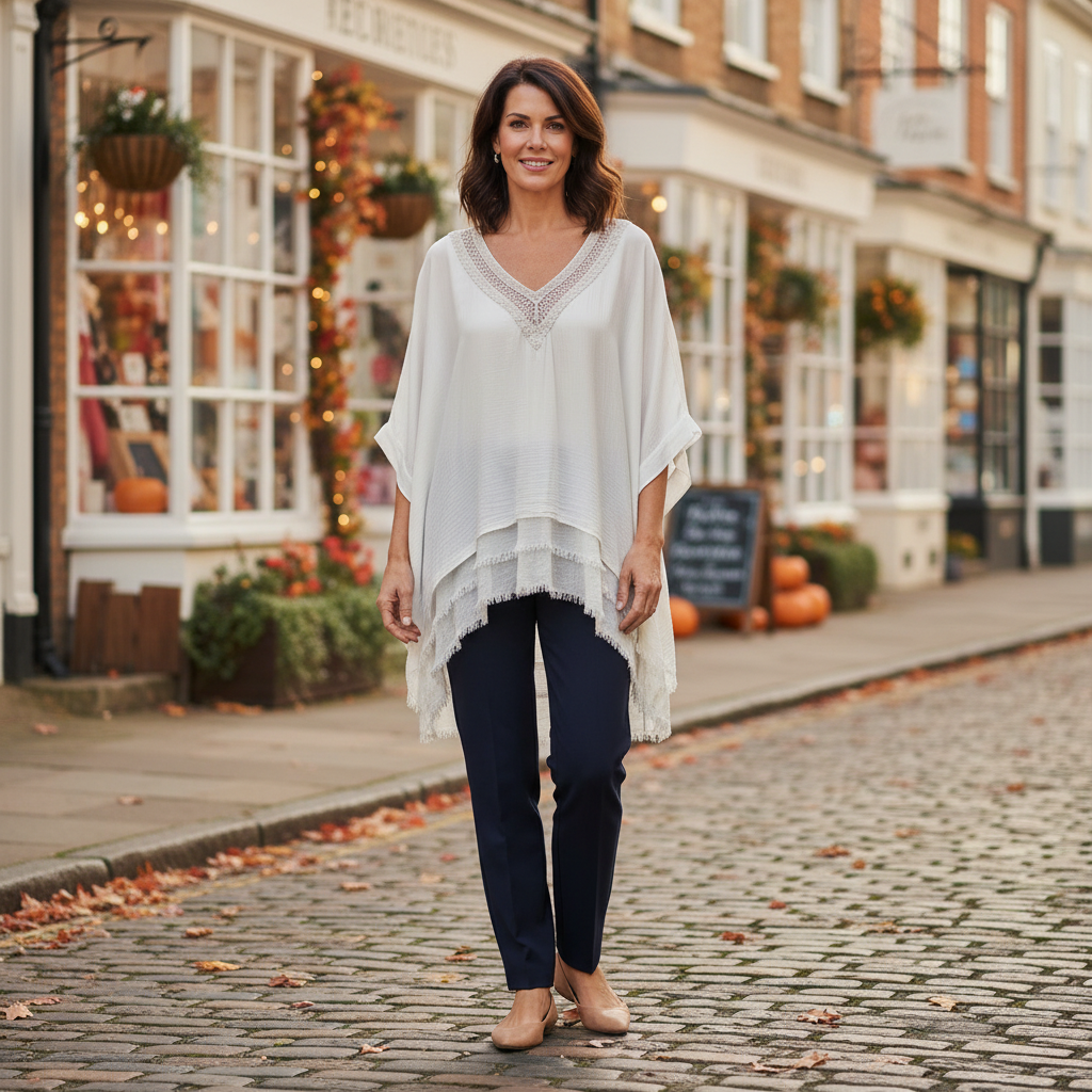 Amber Silk Mix Stone Crochet Sequin Neck Top - Sugarplum Boutique