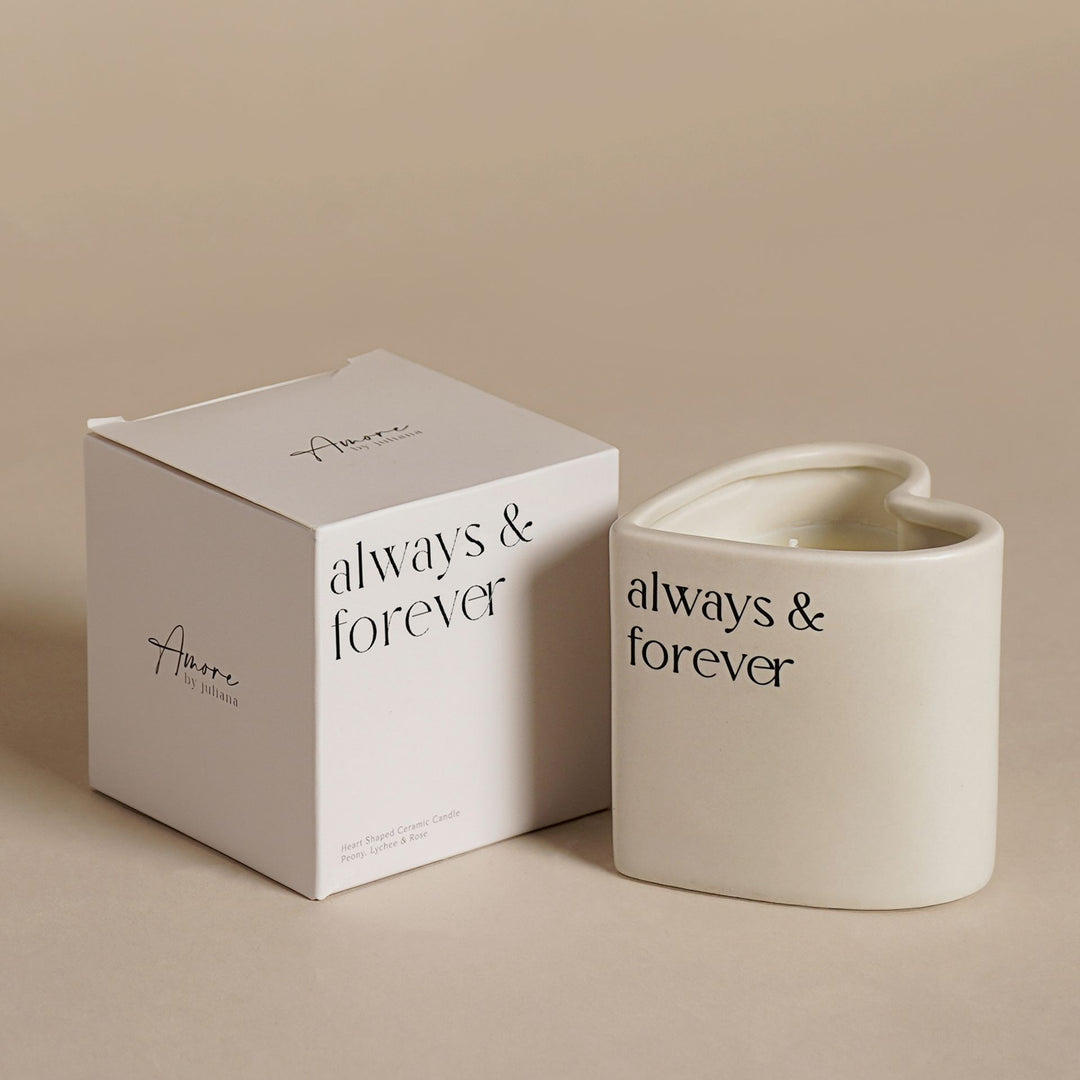 Amore Heart Candle - Always & Forever - Sugarplum Boutique