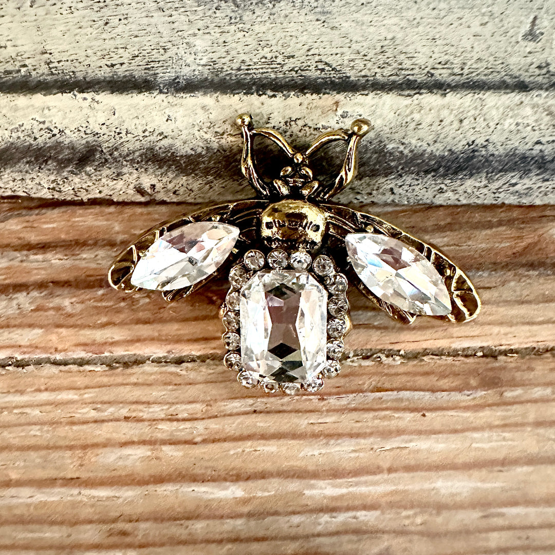 Antique Diamond Bee Gold - Sugarplum Boutique