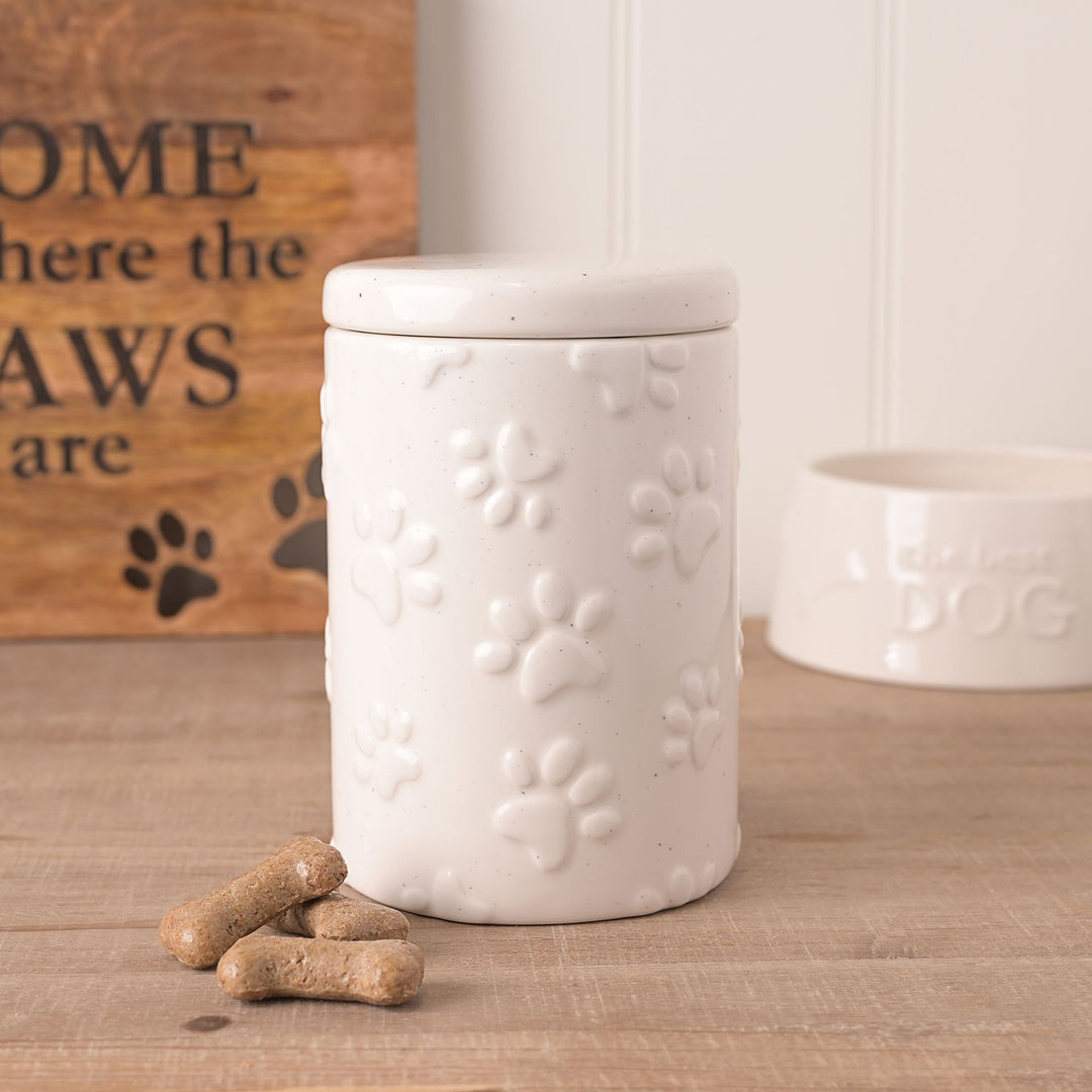 Best of Breed Paw Prints Treat Jar - Sugarplum Boutique