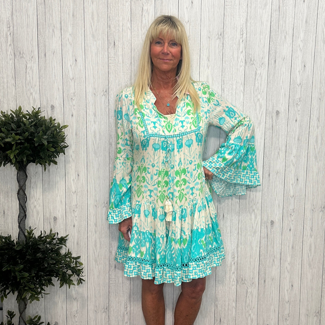 boho tunic dress uk Spice Glow Boho Tunic Dress