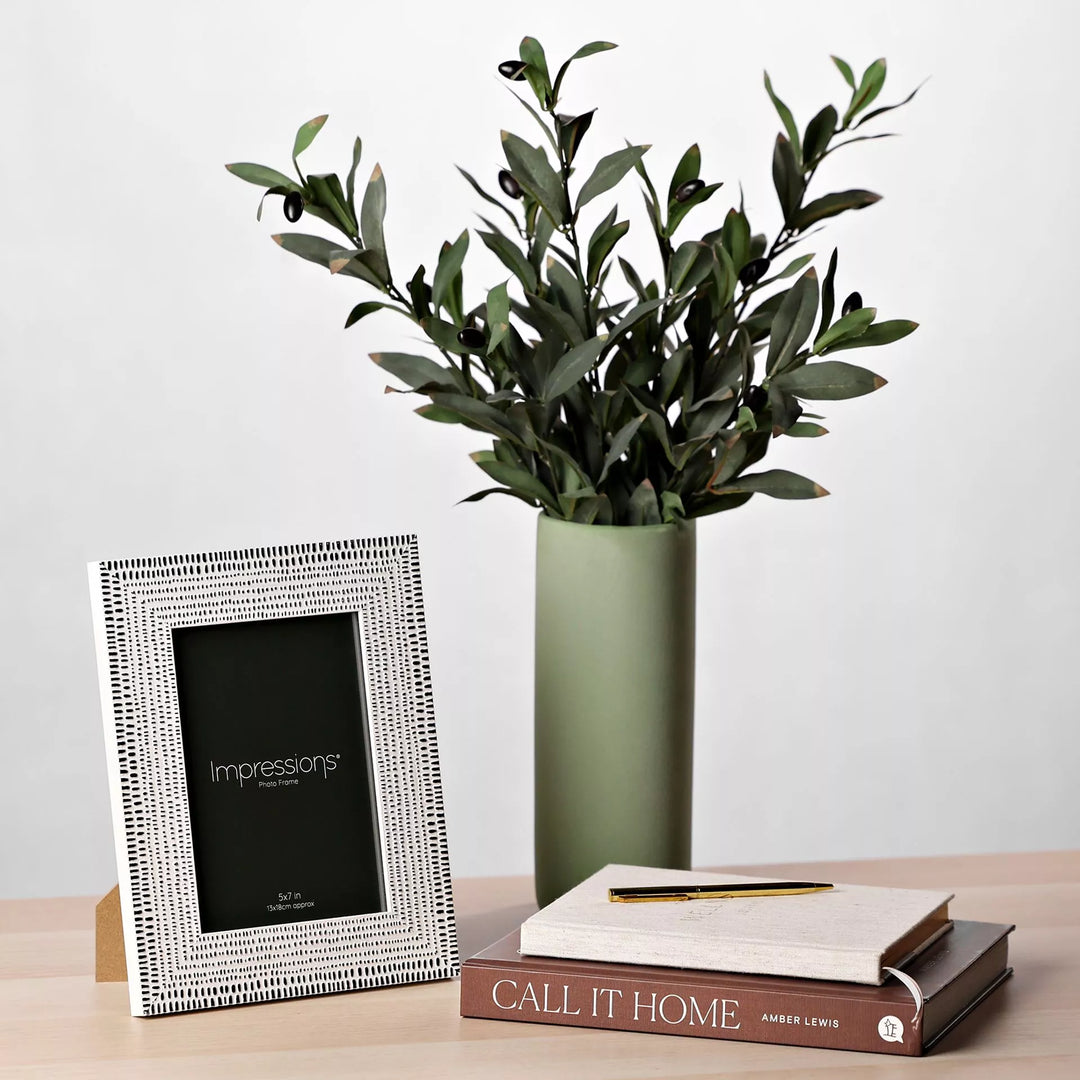 Black & White Pattern Impressions Photo Frame - Sugarplum Boutique