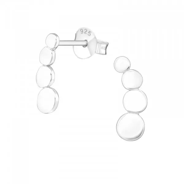 Bottled Sterling Silver Raindrop Stud Earrings - Sugarplum Boutique