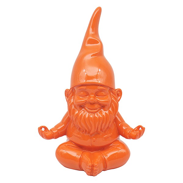 Bright Meditating Yoga Gnome Orange - Sugarplum Boutique