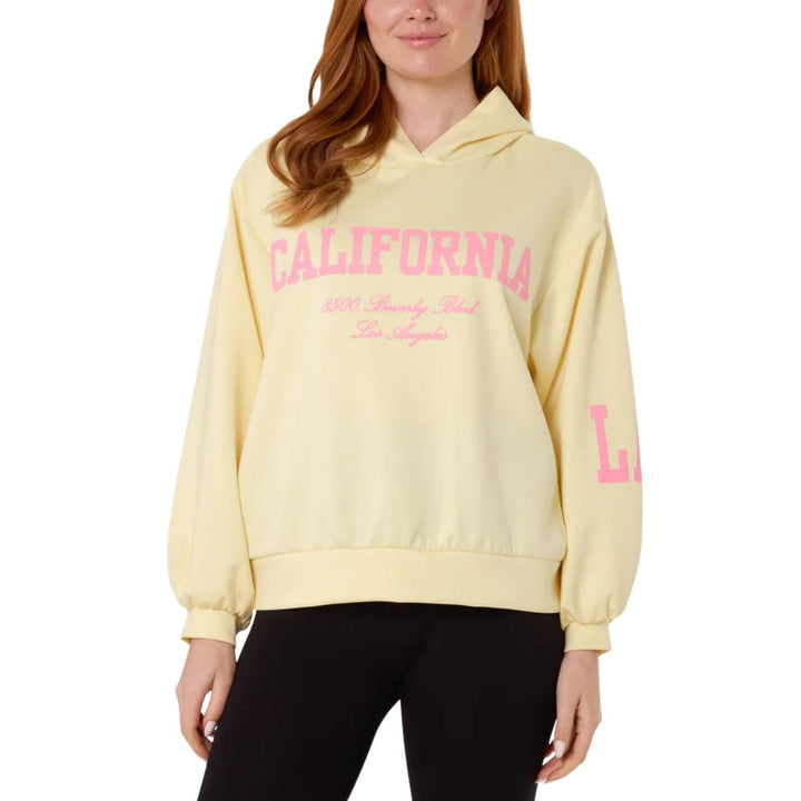 California Lemon Yellow Motif Soft Touch Sweatshirt Hoodie - Sugarplum Boutique