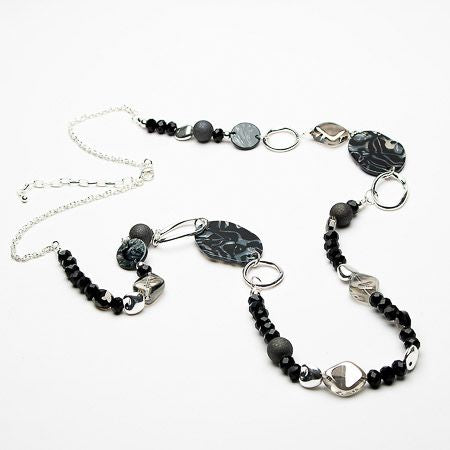  Carly Crystal Beaded Long Necklace - Sugarplum Boutique