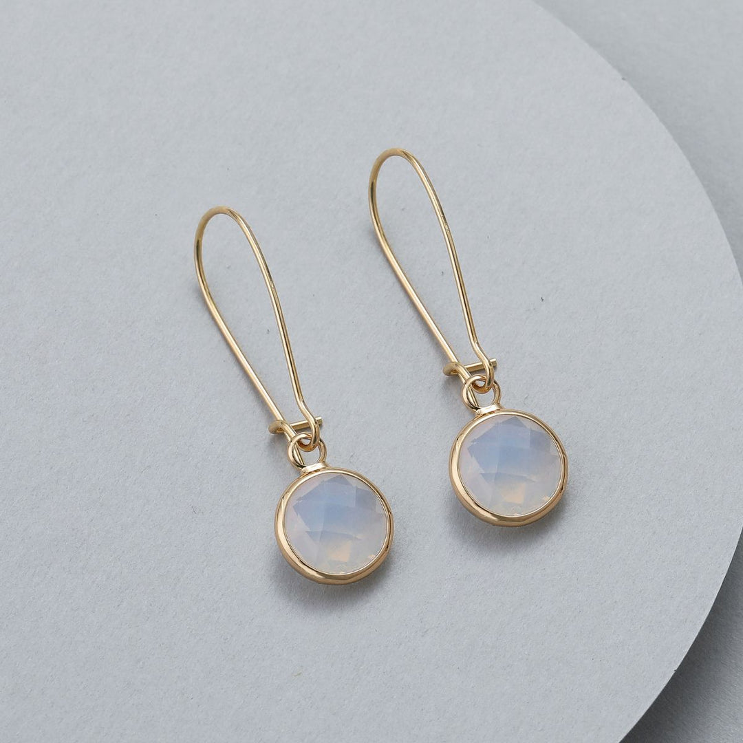 Carly Crystal Drop Earring Gold - Sugarplum Boutique