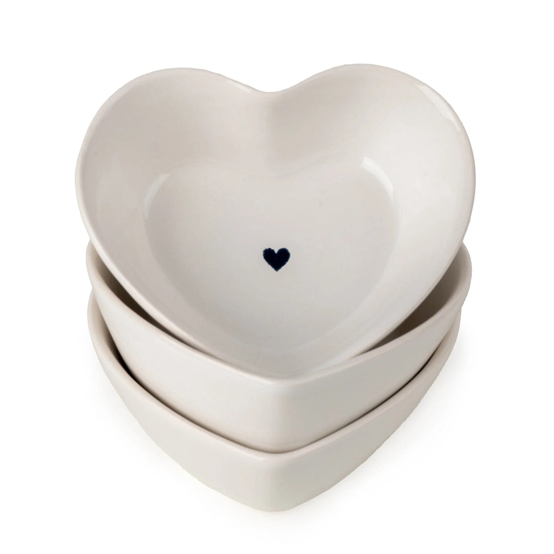  Ceramic Nibble Bowl Hearts - Sugarplum Boutique