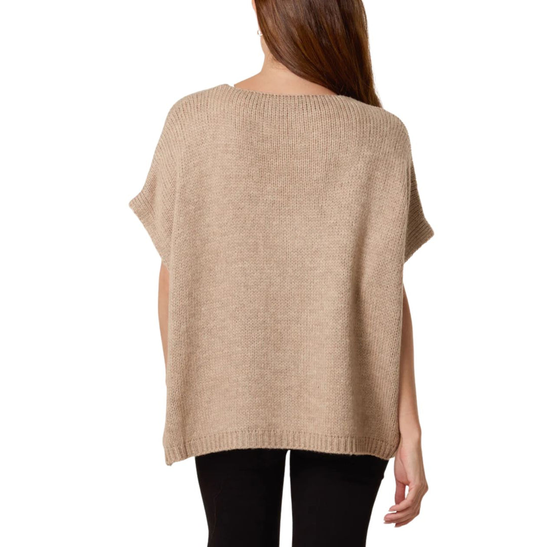 Charlie Mocha Brown Chunky Knit Sleeveless Cardigan - Sugarplum Boutique