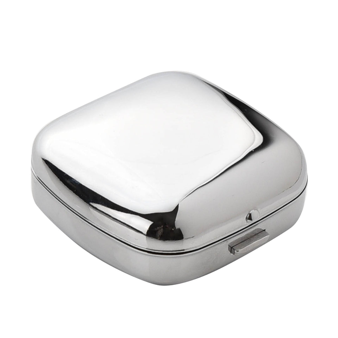 Chrome Fold Up Cushion Shape Alarm Clock Black - Sugarplum Boutique