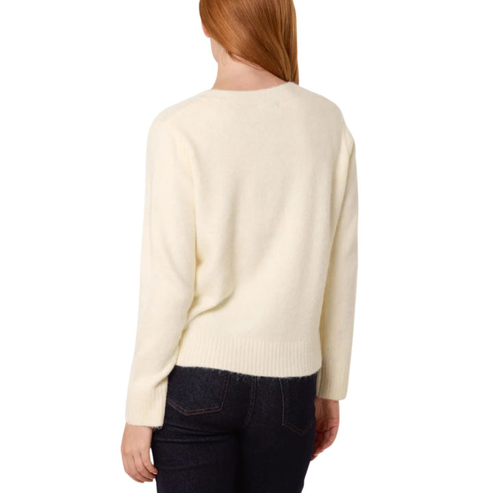 Colourful Buttons Vanilla Knit Cardigan - Sugarplum Boutique