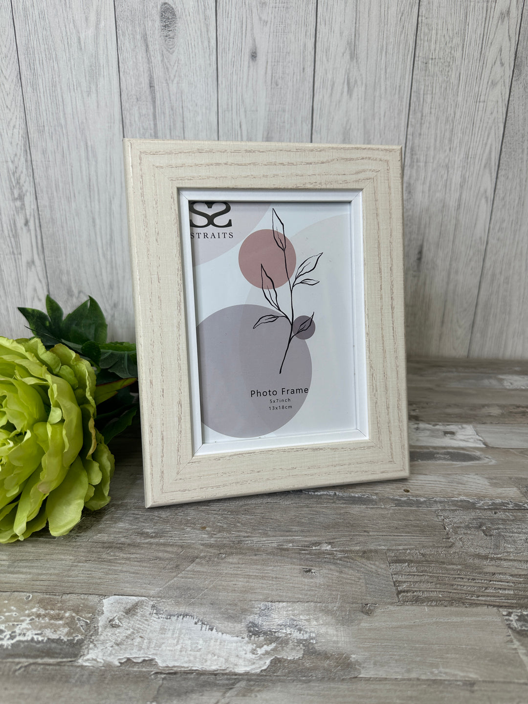 Cream Wood Grain Photo Frame 5x7 - Sugarplum Boutique