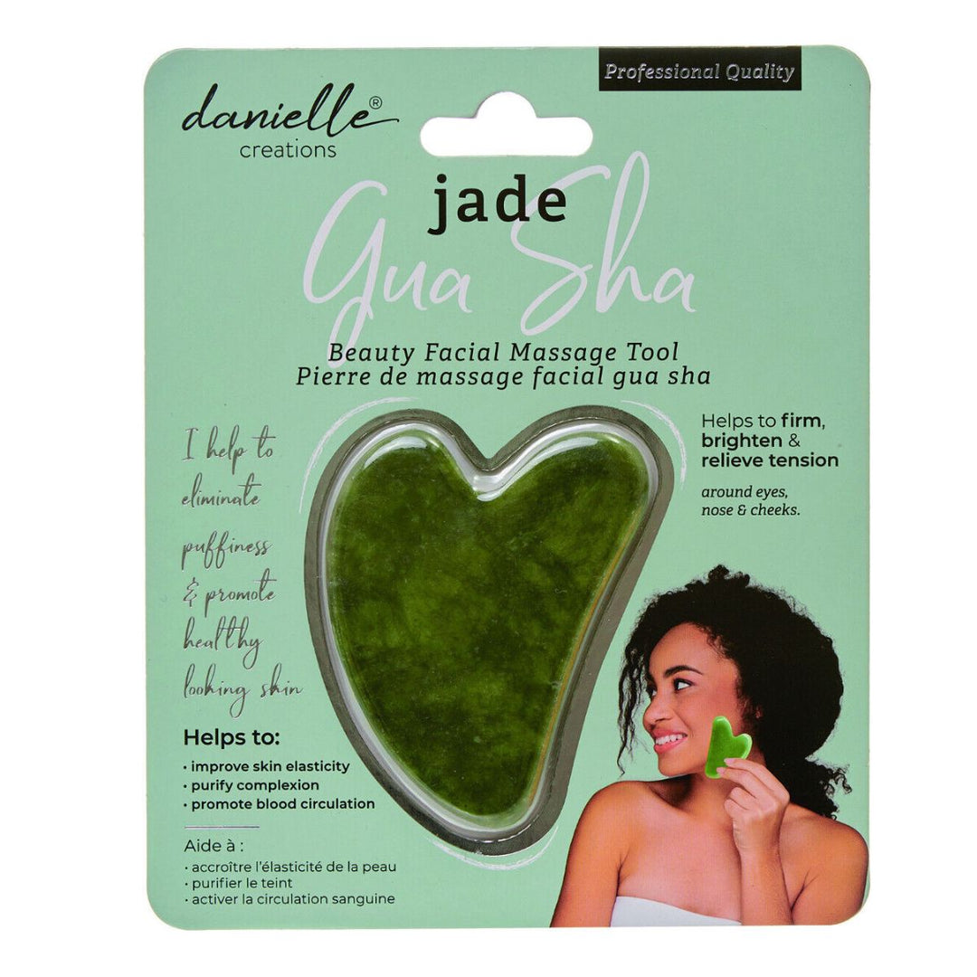 Danielle Gua Sha Face Massage Tool Jade - Sugarplum Boutique