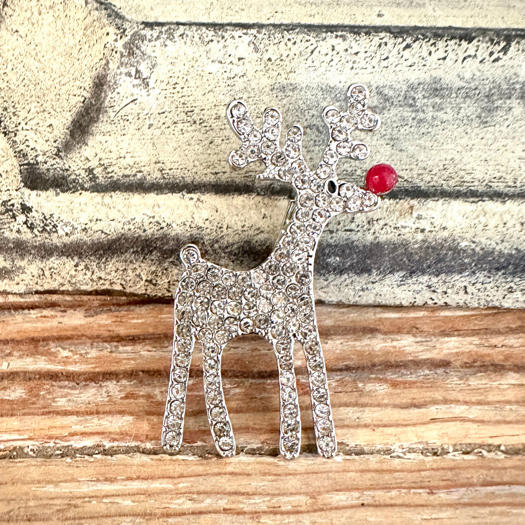 Diamante Rudolph Red Nose - Sugarplum Boutique