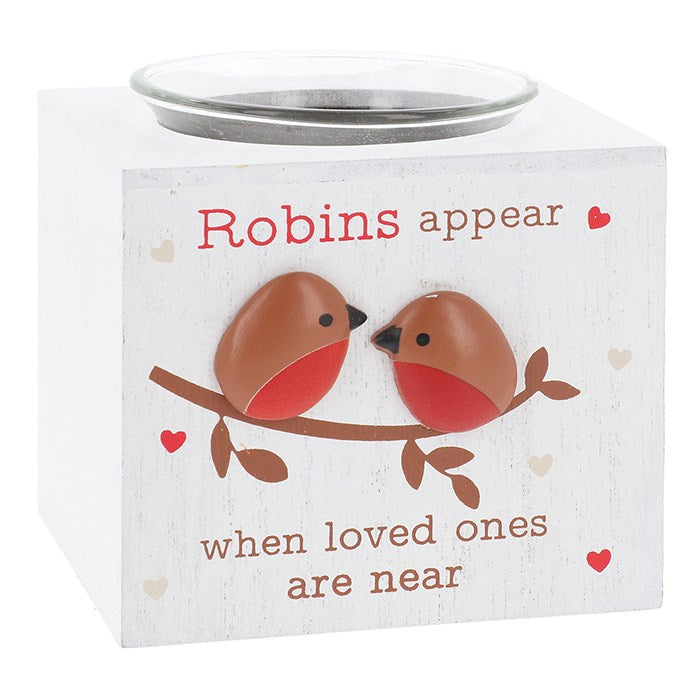 Double Robins Appear Tealight Holder - Sugarplum Boutique