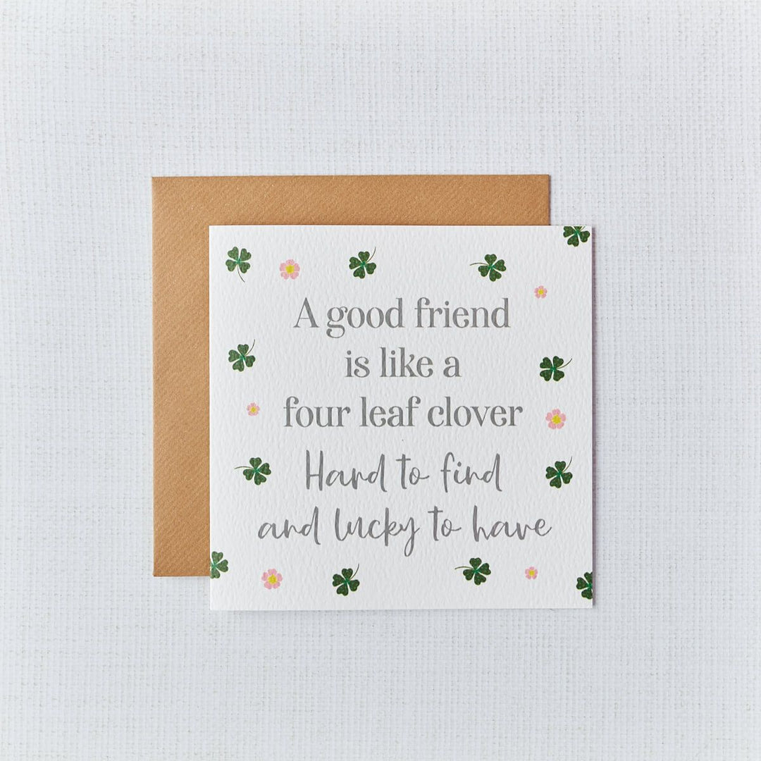 Four Leaf Clover Card Friend - Sugarplum Boutique