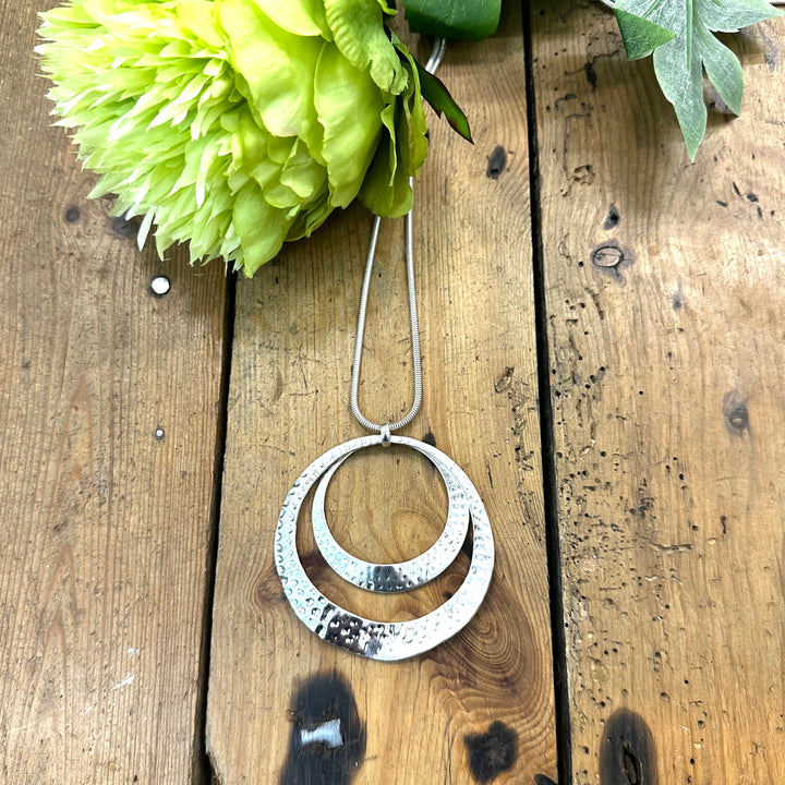 Pip Long Necklace Silver - Sugarplum Boutique