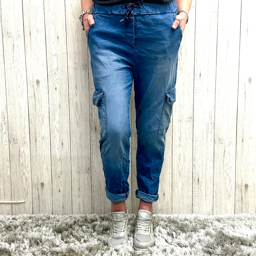 Sarah Sequin Pocket Jeans - Sugarplum Boutique