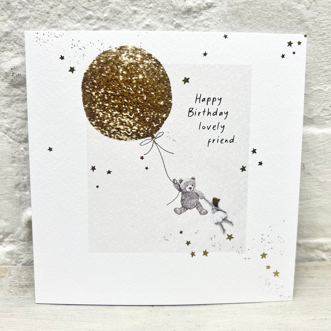 Happy Birthday Lovely Friend Greeting Card - Sugarplum Boutique