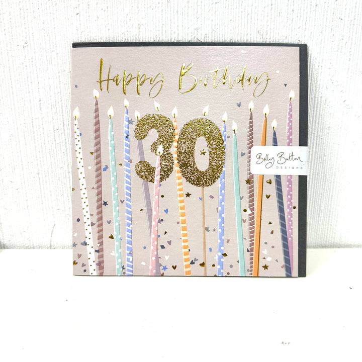 Age Birthday Cards 30th - Sugarplum Boutique