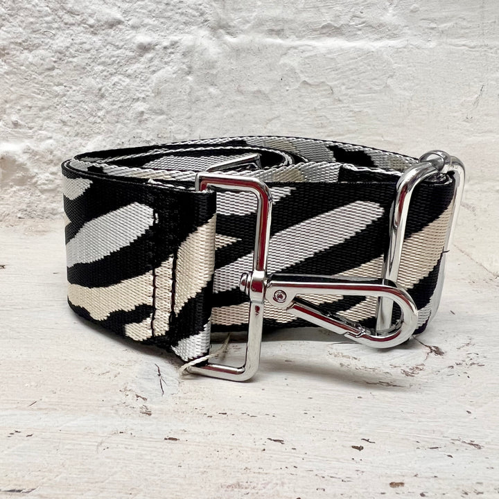 Double Zebra Print Interchangeable Bag Strap