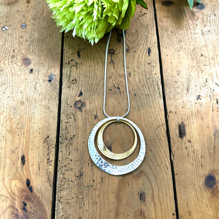 Pip Long Necklace Silver & Gold - Sugarplum Boutique