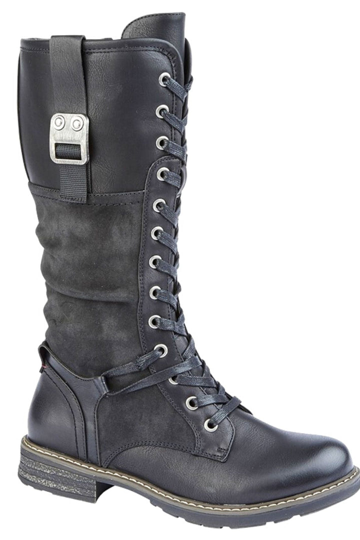 Gabriella Cipriata High Leg Boot Black_1 - Sugarplum Boutique
