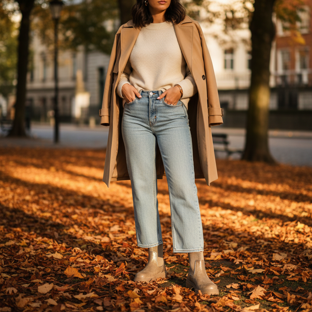 Giselle Mocha Brown Gold Foil Ankle Boot - Sugarplum Boutique
