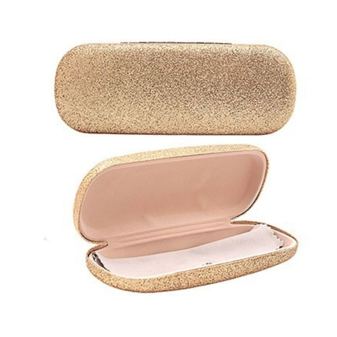 Gold Glitter Glasses Case - Sugarplum Boutique