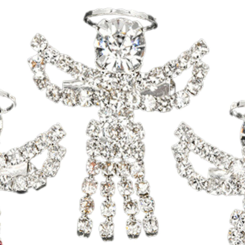 Guardian Angel Diamante Brooch Diamante - Sugarplum Boutique
