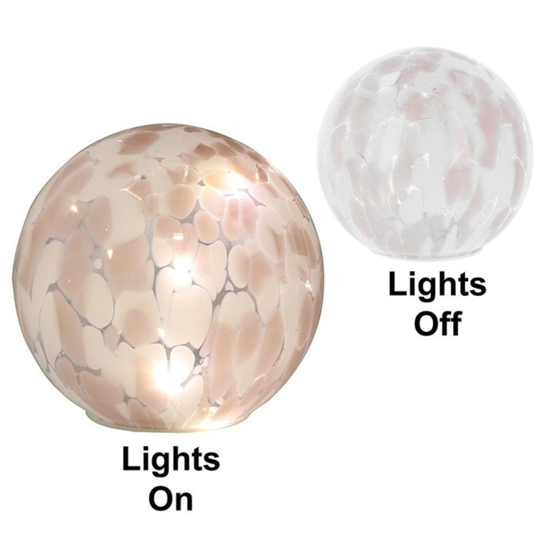 Handblown LED Ball Lamp Pink - Sugarplum Boutique