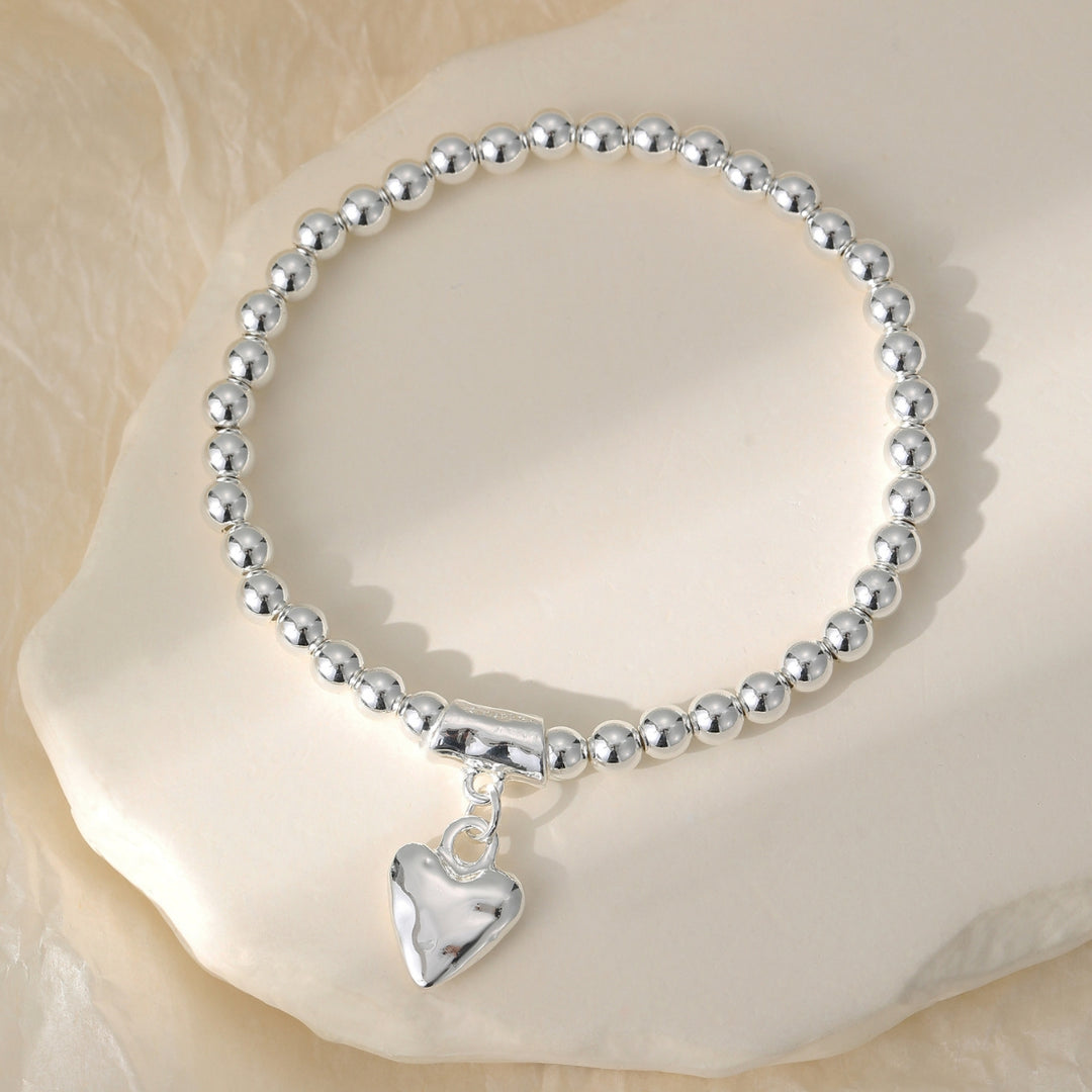 Hattie heart Bracelet Silver - Sugarplum Boutique