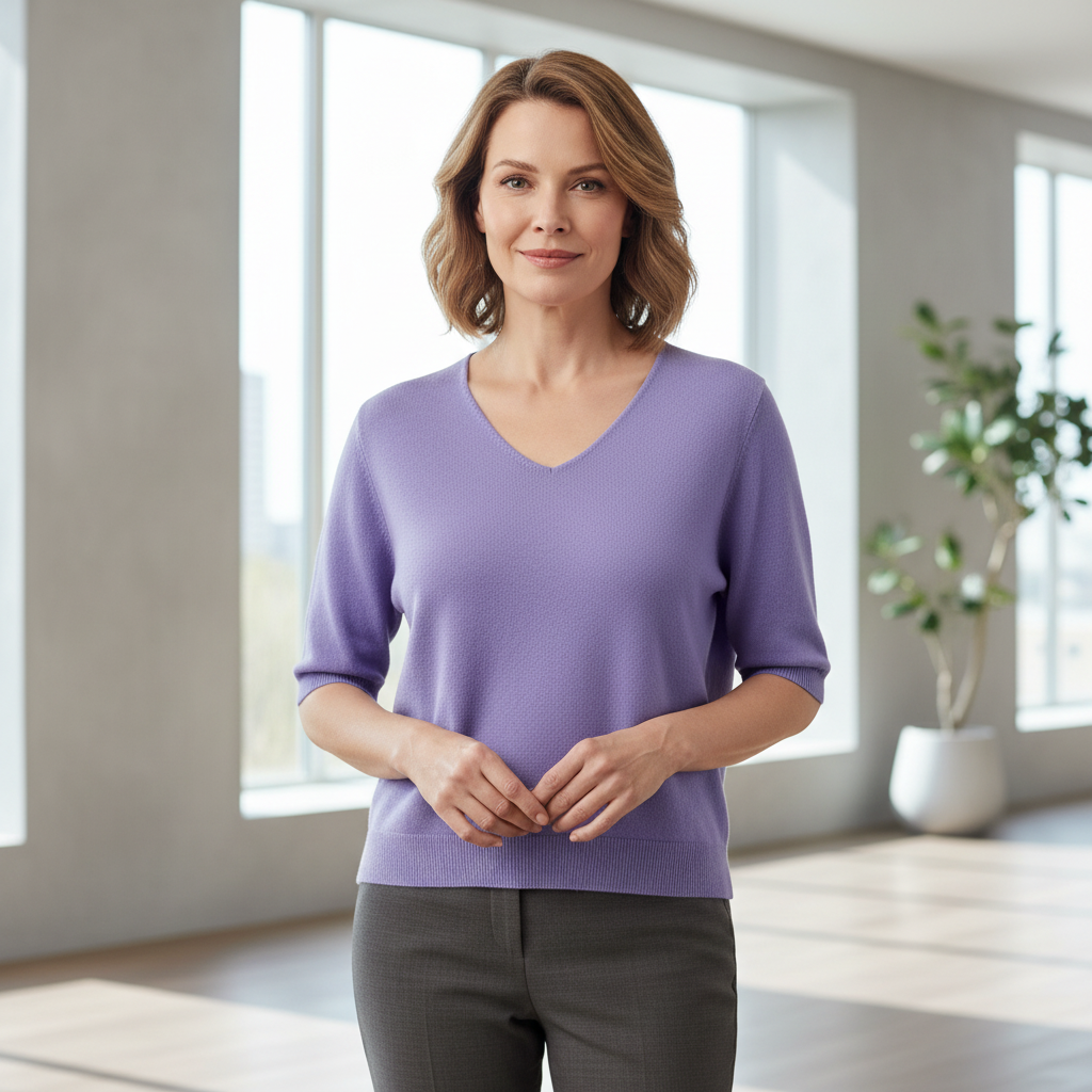Hazel Lilac Short Sleeve Jumper - Sugarplum Boutique