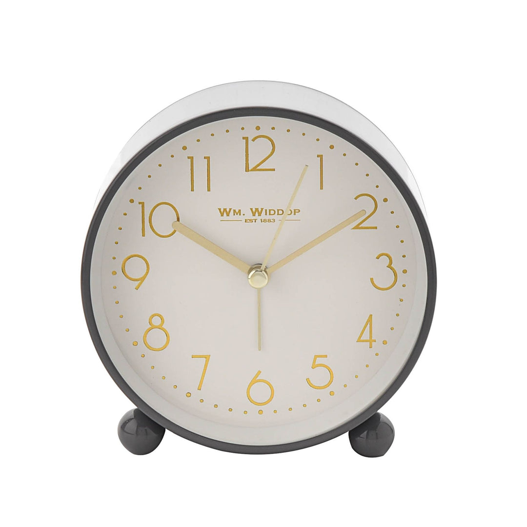 Hometime Metal Case Alarm Clock Light & Snooze Grey - Sugarplum Boutique