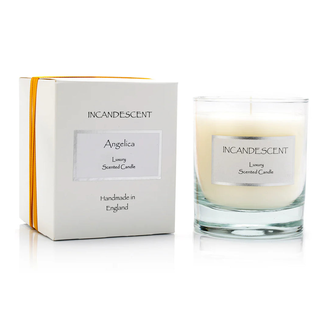 Incandescent Luxury Scented Angelica Signature Glass Candle - Sugarplum Boutique