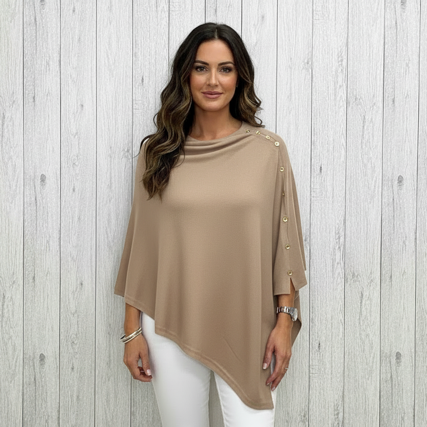 Jade Multiway Layering Stone Poncho - Sugarplum Boutique