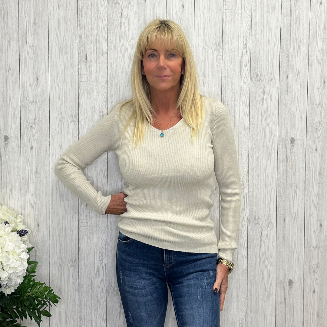 Josie Stone Petite Fit Sparkle Jumper - Sugarplum Boutique